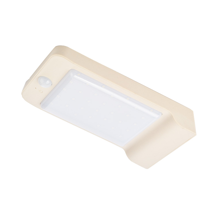 Czujnik zewnętrzny ciepły biały panel słoneczny z diodami LED, ścienny system oświetlenia słonecznego LED do domu, domu na zewnątrz