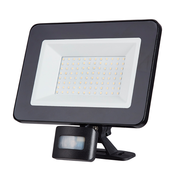 IP65 එළිමහන් 20/30/50/70W Die-cast Aluminium Tempered Glass LED Flood Light with Quick Waterproof Connector