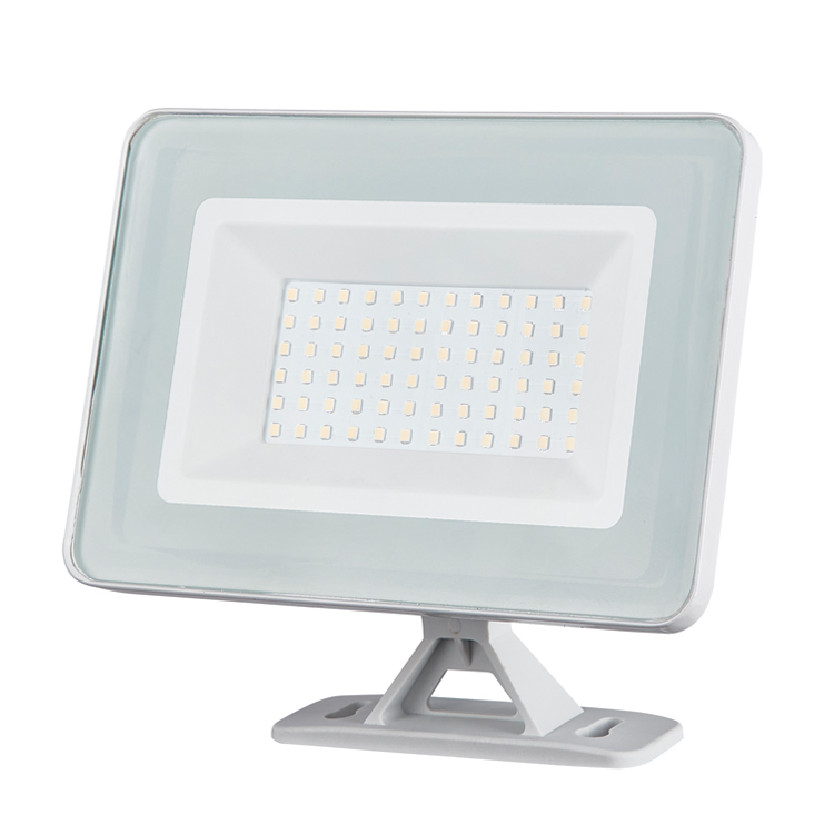 IP65 එළිමහන් 20/30/50/70W Die-cast Aluminium Tempered Glass LED Flood Light with Quick Waterproof Connector
